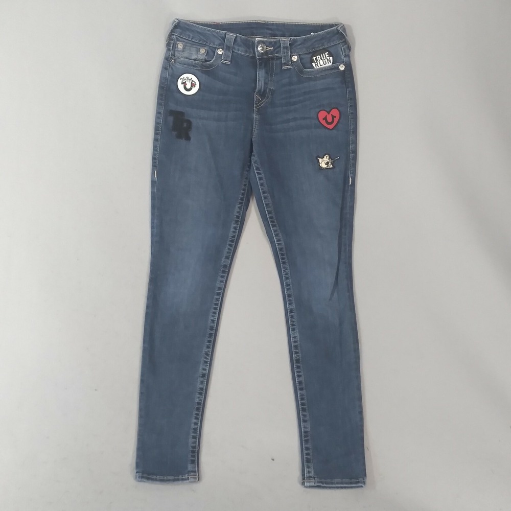 True Religion Jeans Leggings Women's 29 Slim Straight blue Pants 29x29
